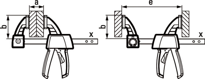 Bessey Ścisk uniwersalny jednoręczny szybkomocujący EZS 900/80 - EZS90-8 - obrazek 2