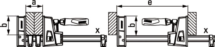 Bessey Ścisk stolarski pełnopowierzchniowy "REVO" KRE 600/95 - KRE60-2K - obrazek 2