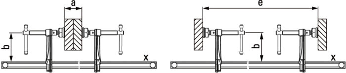 Bessey Zestaw ścisków ślusarskich stalowych wzmocnionych kompletny SLV 1500/120 - SLV150M - obrazek 2