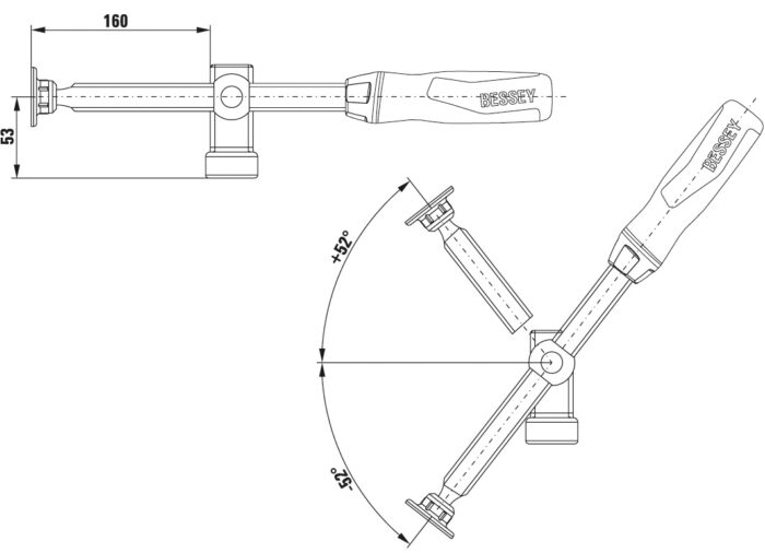 Bessey Adapter odchylny TW28AV - TW28AV - obrazek 2