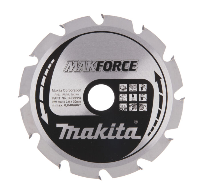 MAKITA TARCZA TNĄCA 190X30 12Z B-08224