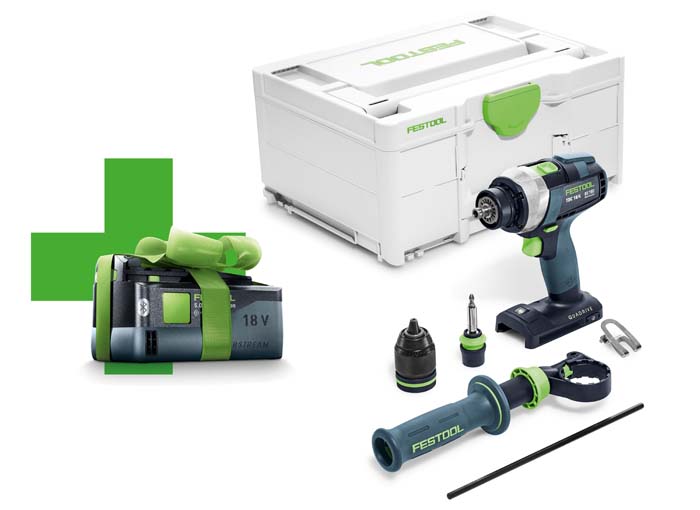 Festool Akumulatorowa wiertarko-wkrętarka TDC 18/4 I-Basic-5