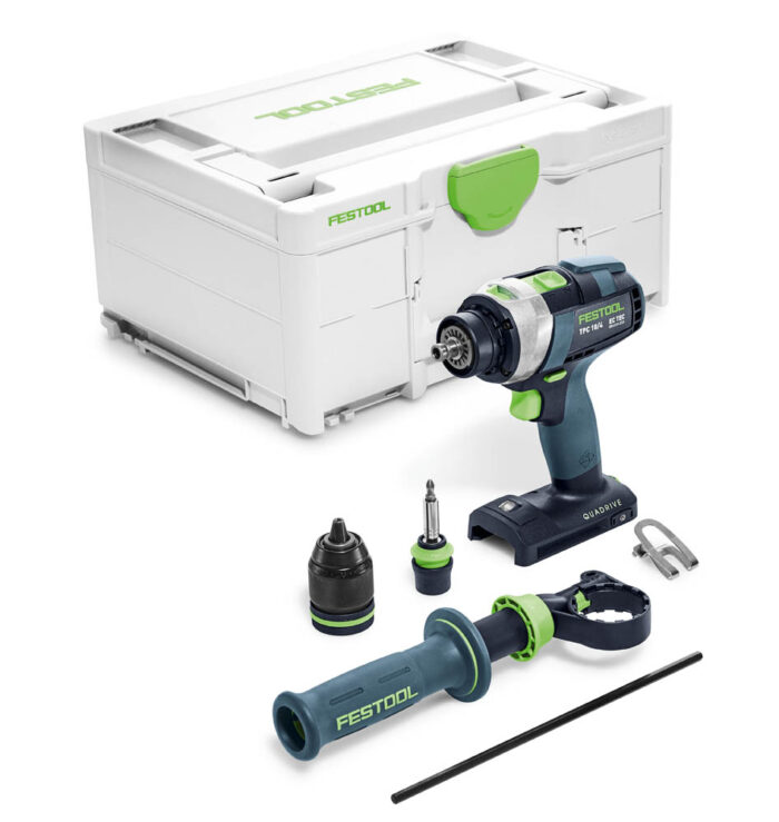 Festool Akumulatorowa wiertarko-wkrętarka udarowa TPC 18/4 I-Basic QUADRIVE - sklep ToolCenter