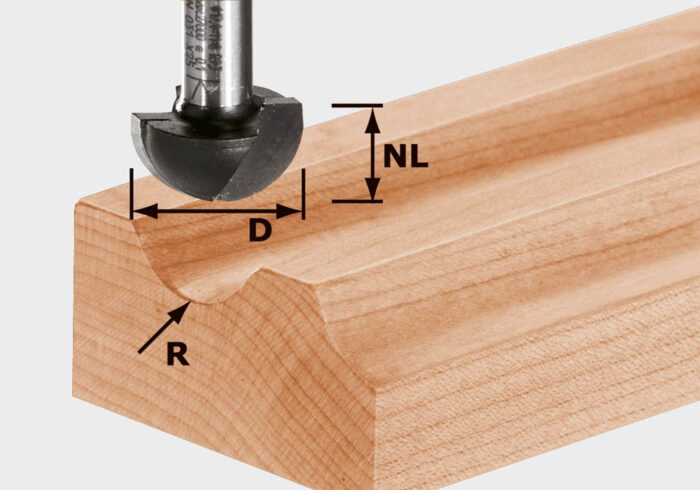 Festool Frez do wgłębień półokrągłych HW S12 D30/20/R15 - 491104