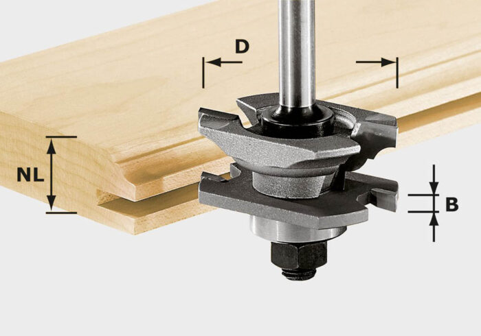 Festool Frez profilowy do wpustów HW S8 D46 x D12-NT - 490645