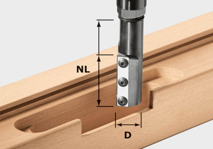 Festool Frez z płytkami wymiennymi do wpustów HW KN D24/50 WP/K - 497456