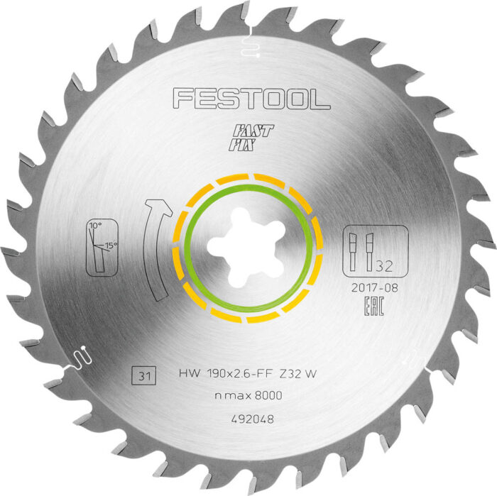 Festool Tarcza pilarska HW 190x2,6 FF W32 WOOD UNIVERSAL - 492048 - obrazek 2