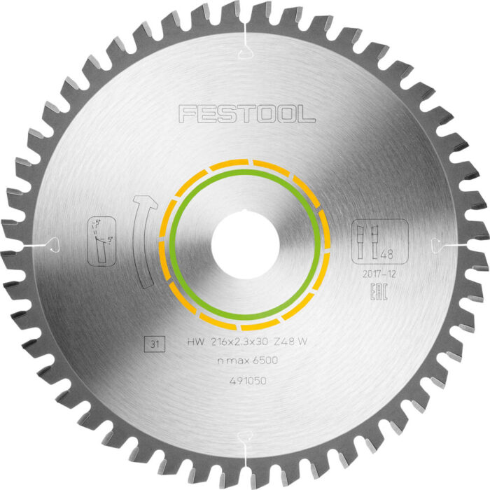 Festool Tarcza pilarska HW 216x2,3x30 W48 WOOD FINE CUT - 491050 - obrazek 2