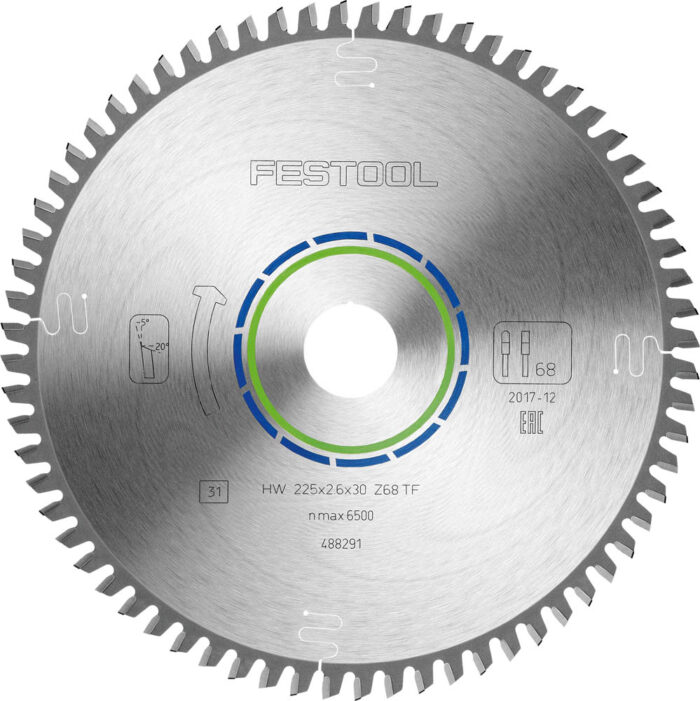 Festool Tarcza pilarska HW 225x2,6x30 TF68 ALUMINIUM/PLASTICS - 488291 - obrazek 2