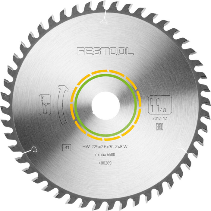 Festool Tarcza pilarska HW 225x2,6x30 W48 WOOD FINE CUT - 488289 - obrazek 2